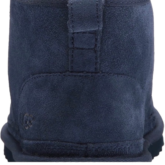 UGG Neumal Navy Blue Sherpa Lined Boots Size 7 - Picture 5 of 6